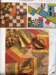 7955 VOGUE DECOR TABLE TOPS,  LINENS (CHECKER BOARD) PATTERN